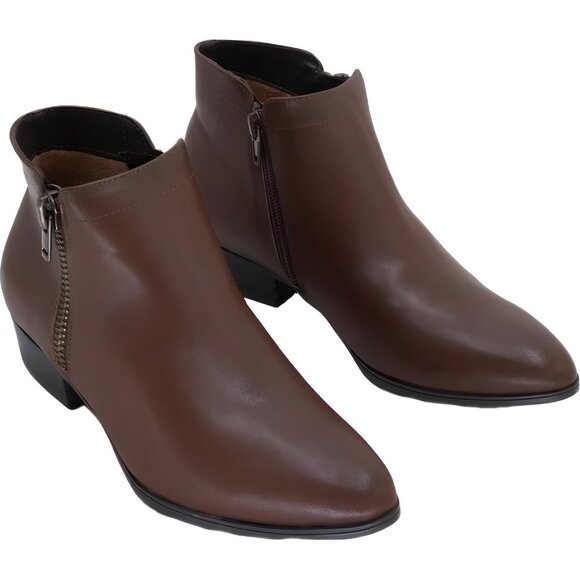 Naturalizer Claire Pointed Ankle Bootie Cinnamon Brown Women's US 6 M - Picture 4 of 6